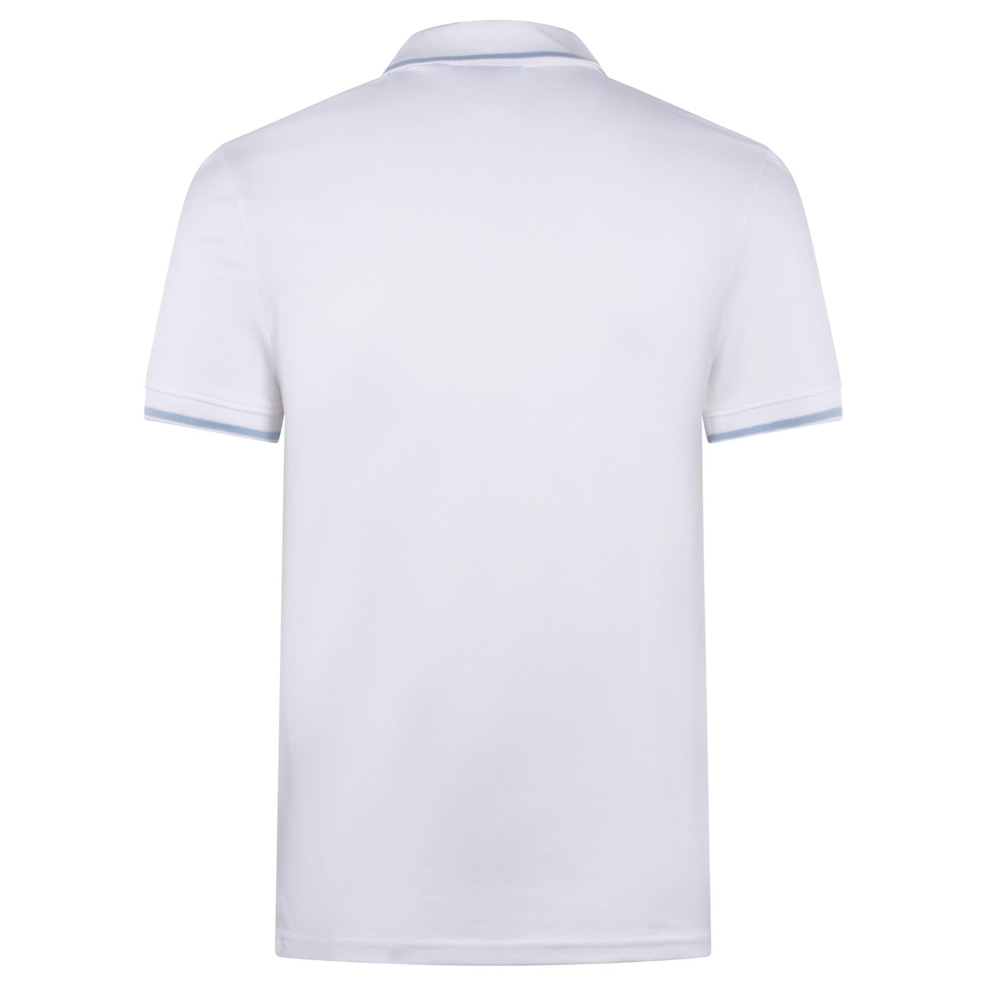 Lyle & Scott Tipped Mens Polo Shirt White/Light Blue